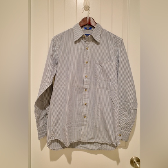 Pendleton Westover Shirt Fitted Flannel Button Up - Blue White - Small - Picture 1 of 4